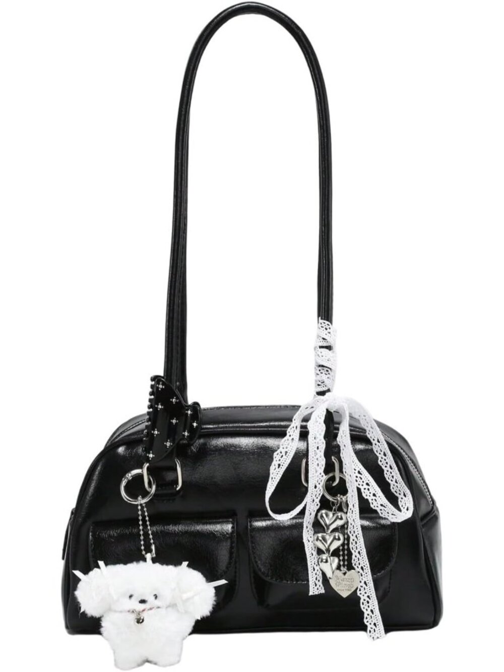 Chic Y2K Bow Coquette Purse | Kawaii Shoulder Bag for Trendy Fashionistas